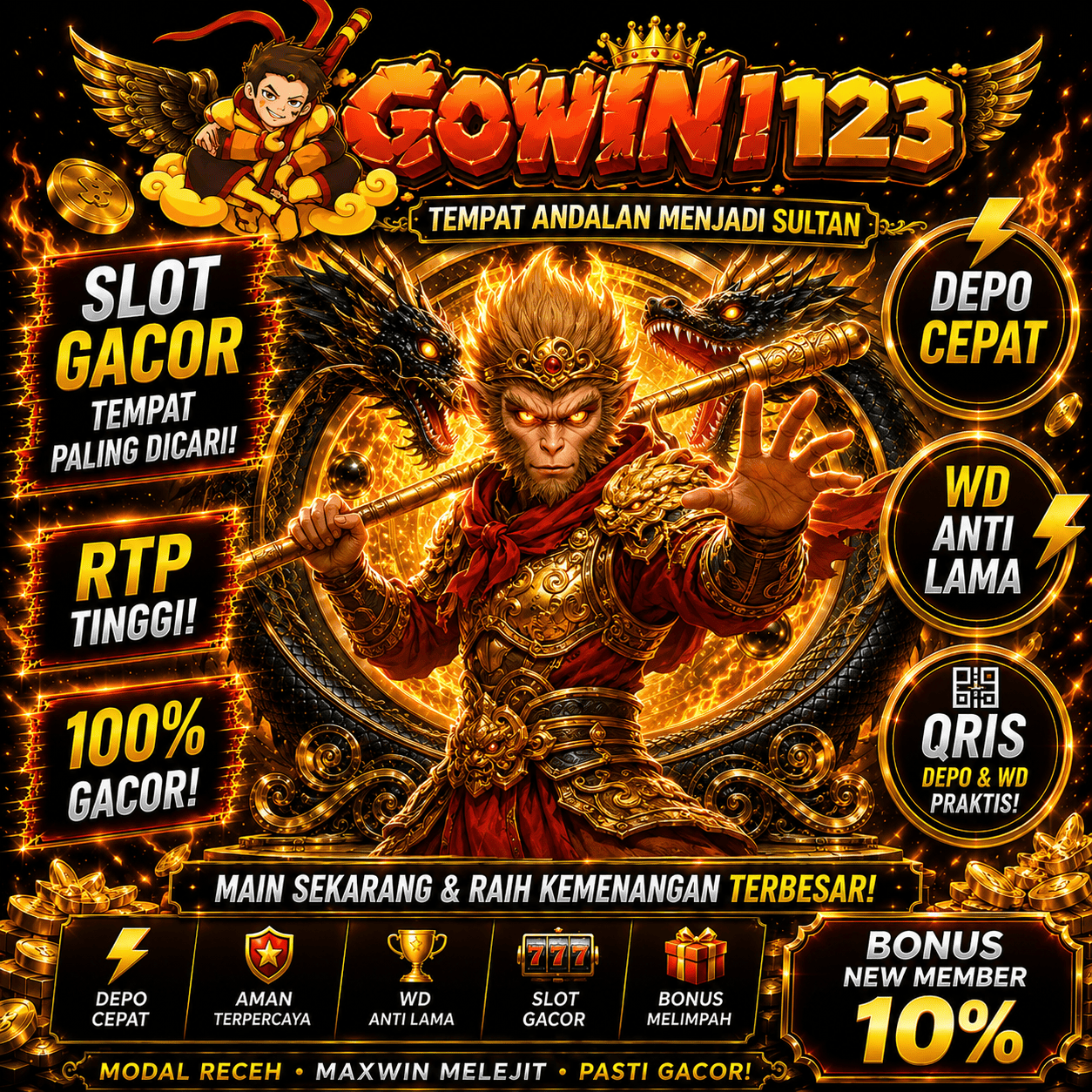 GOWIN123 | Link Official Slot Gacor Dengan RTP Tinggi & Login Daftar Tercepat